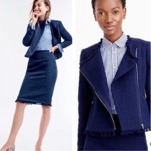 Black J. Crew Tweed Suit